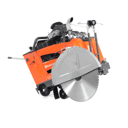 Self-propelled walk-behind floor saws