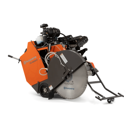Self-propelled walk-behind floor saws
